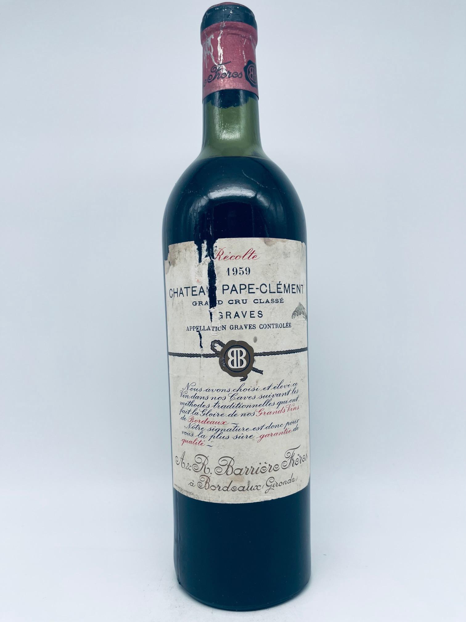 1959 Pape Clement, Cru Classe Pessac Leognan