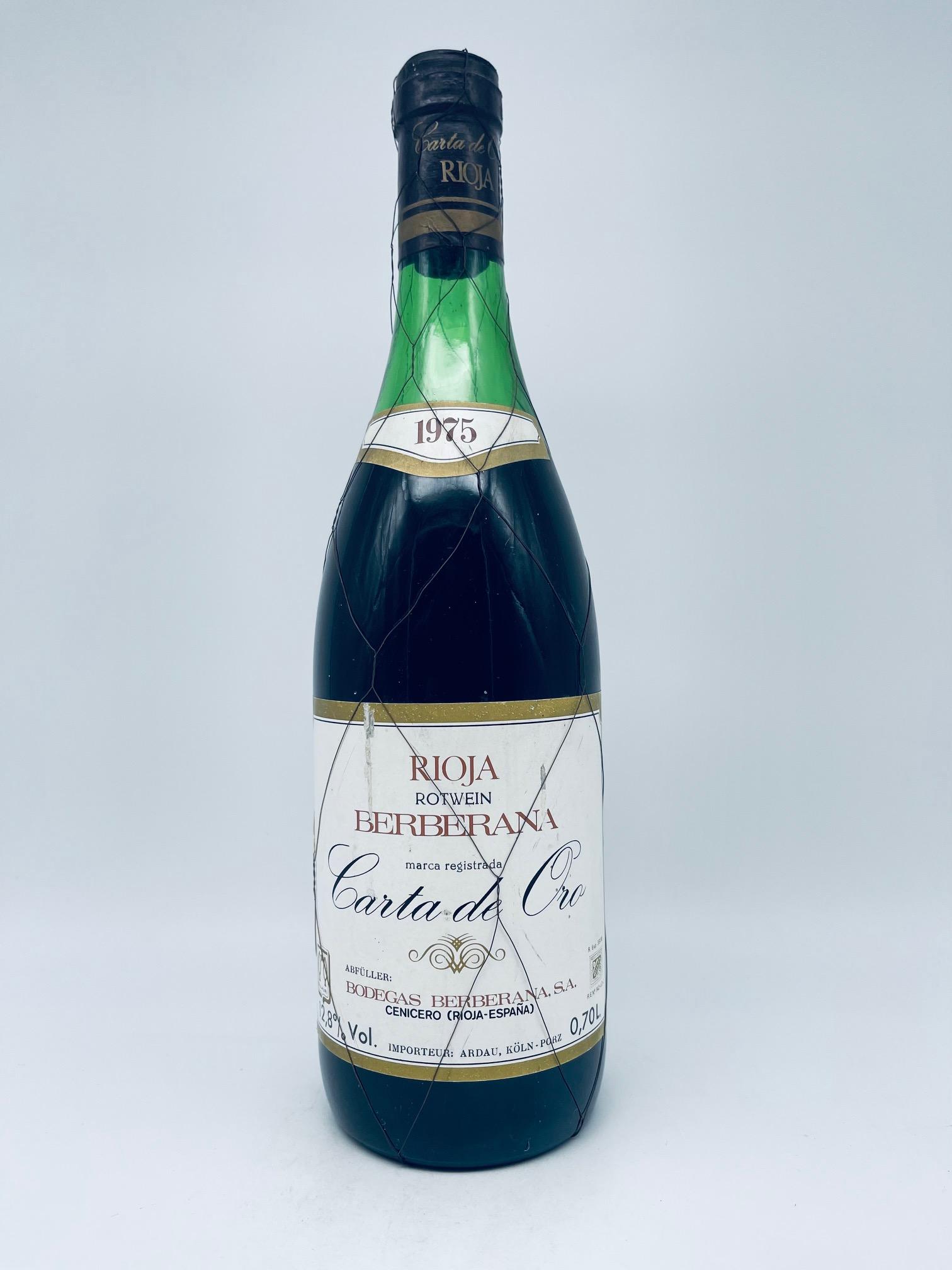 1975 Berberana, Rioja Carta de Oro – Bild 2