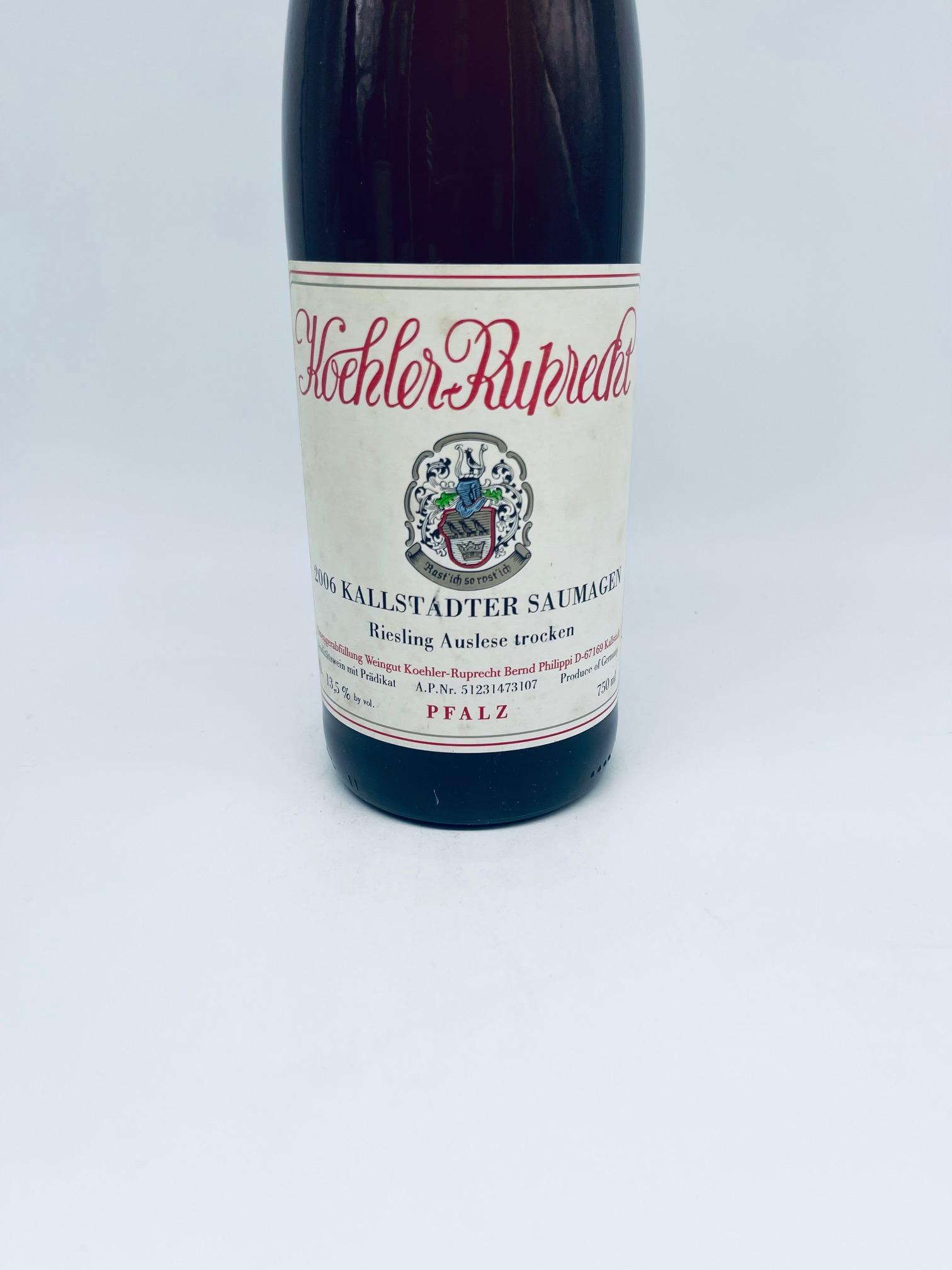 2006 Koehler Ruprecht, Kallstadter Saumagen Riesling Auslese Trocken – Bild 2