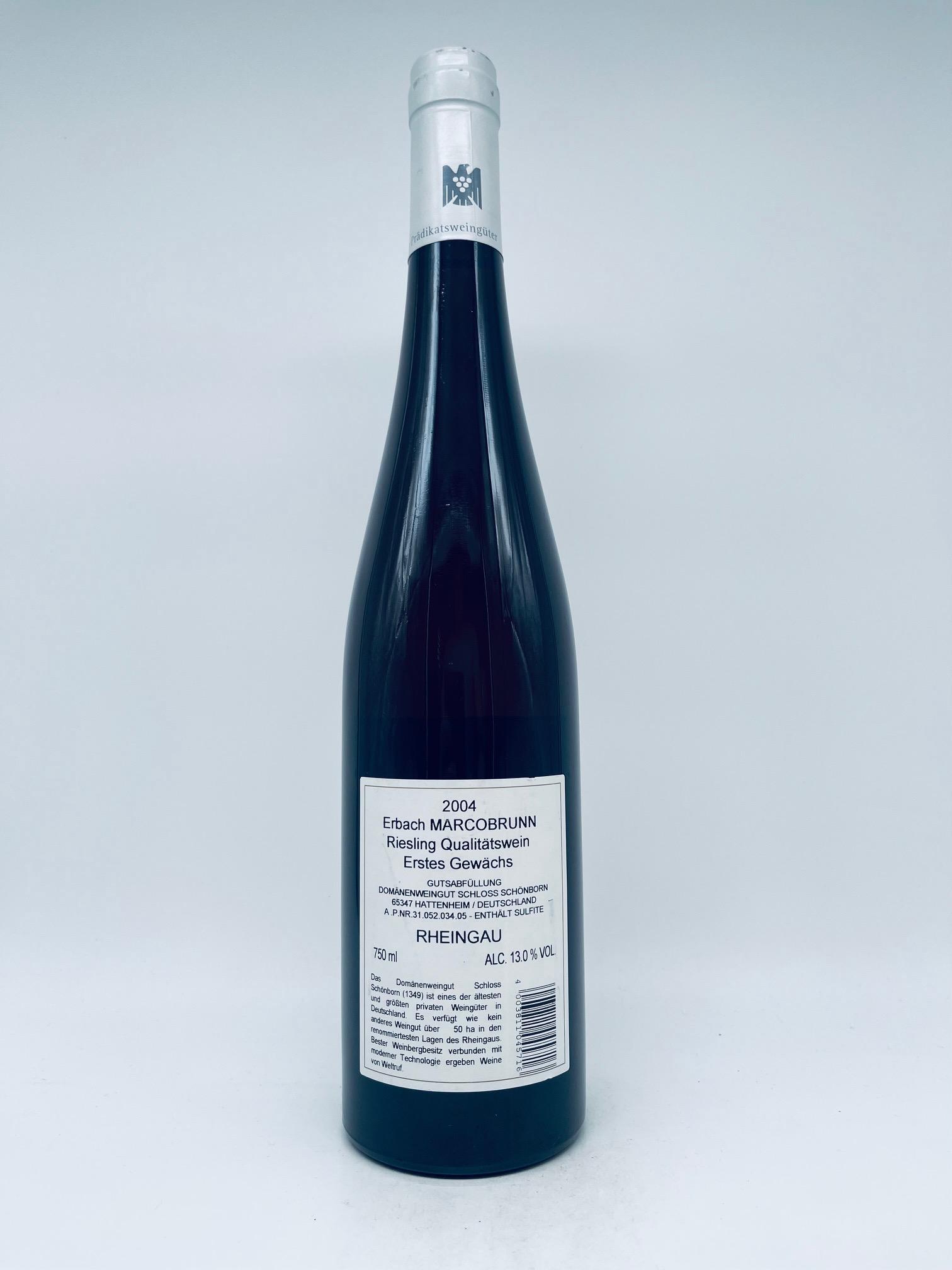 2004 Schloss Schönborn, Erbach Marcobrunn Riesling Erstes Gewächs – Bild 3