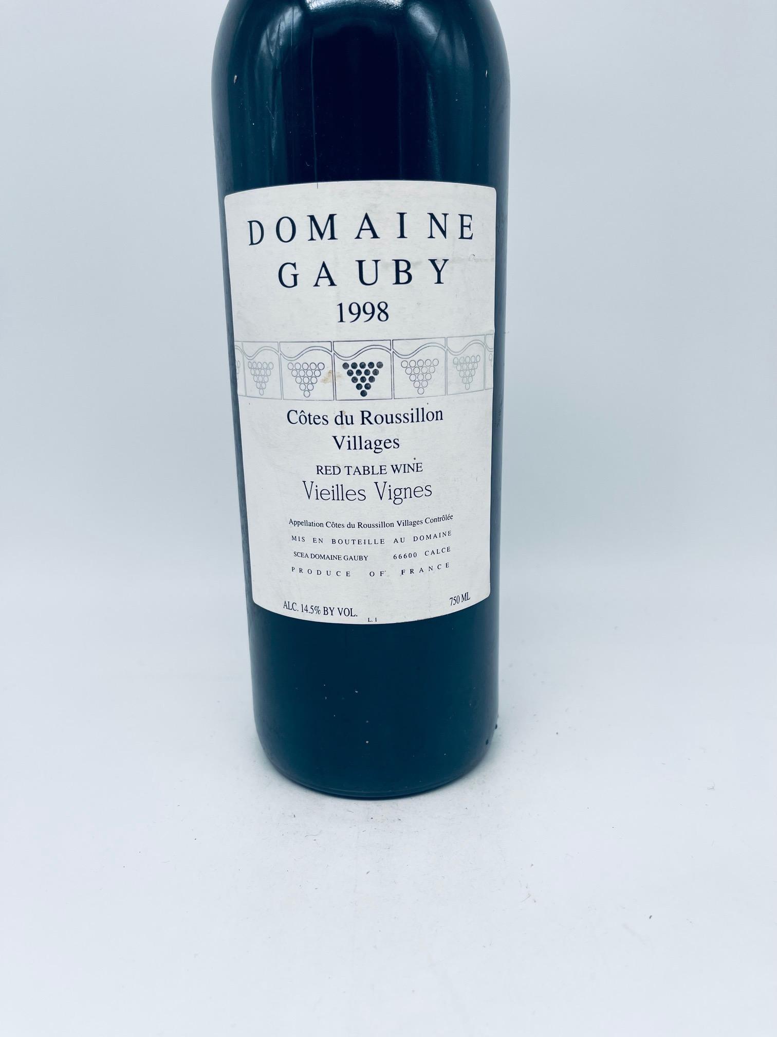 1998 Domaine Gauby, Cotes du Roussillon Village Vieilles Vignes – Bild 2