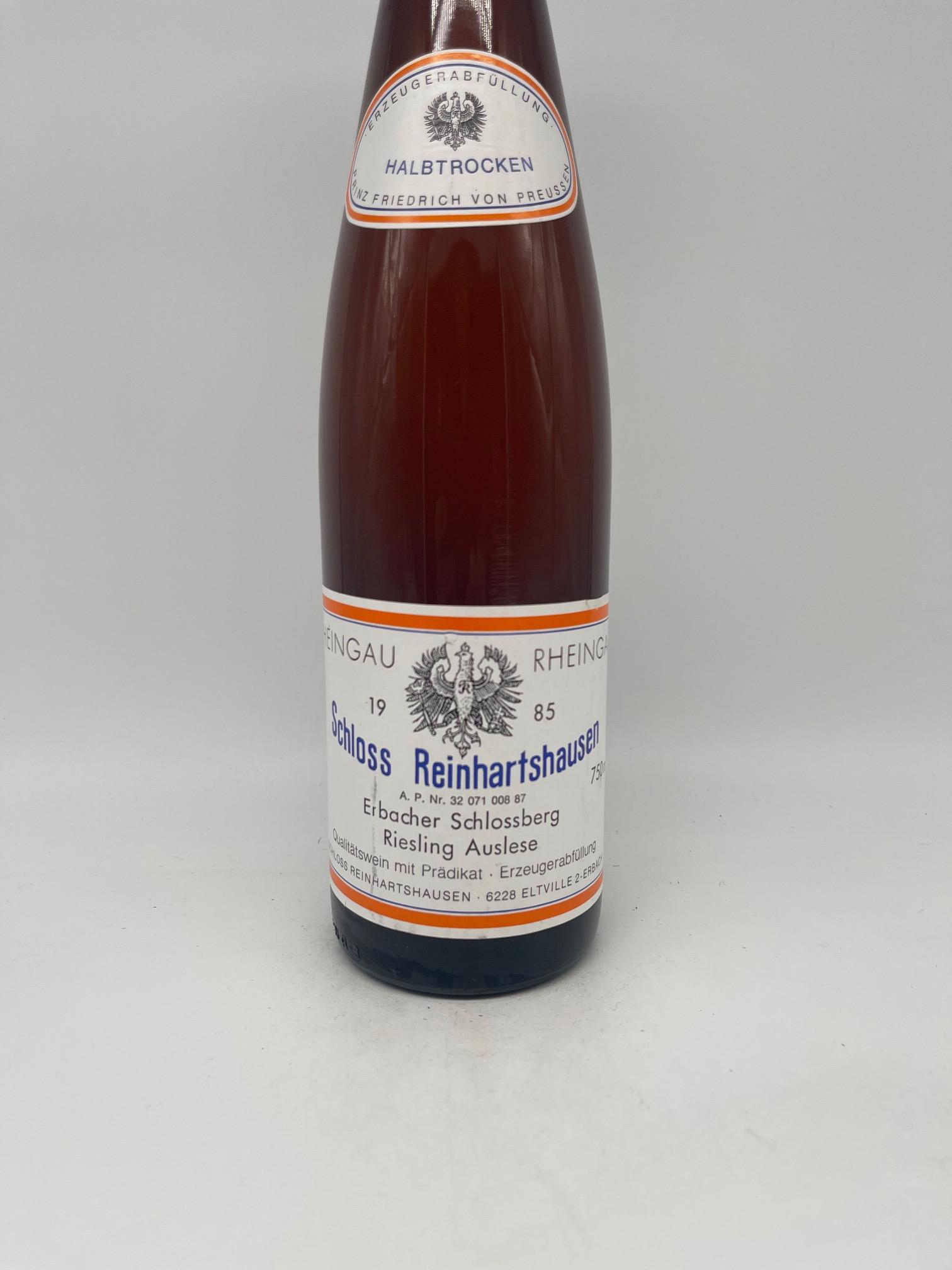 1985 Schloss Reinhartshausen, Riesling Erbacher Schlossberg Auslese Halbtrocken – Bild 2