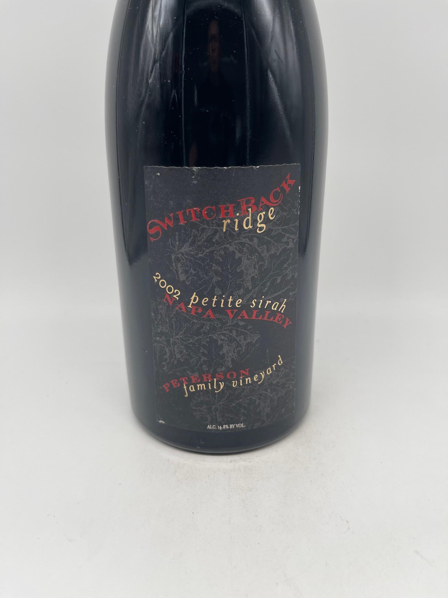 2002 Switchback Ridge, Petite Syrah Peterson Family Vineyard Napa Valley – Bild 2