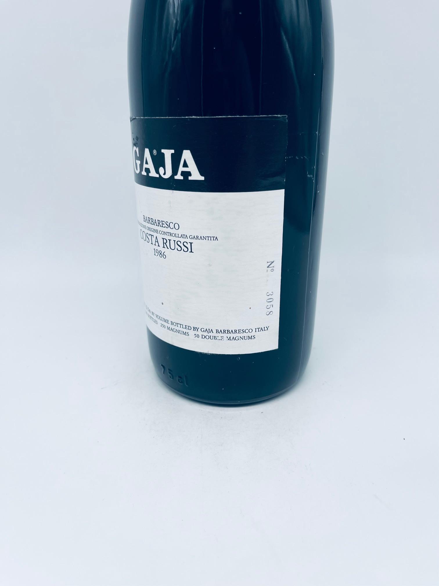1986 Angelo GAJA, Barbaresco Costa Russi – Bild 4