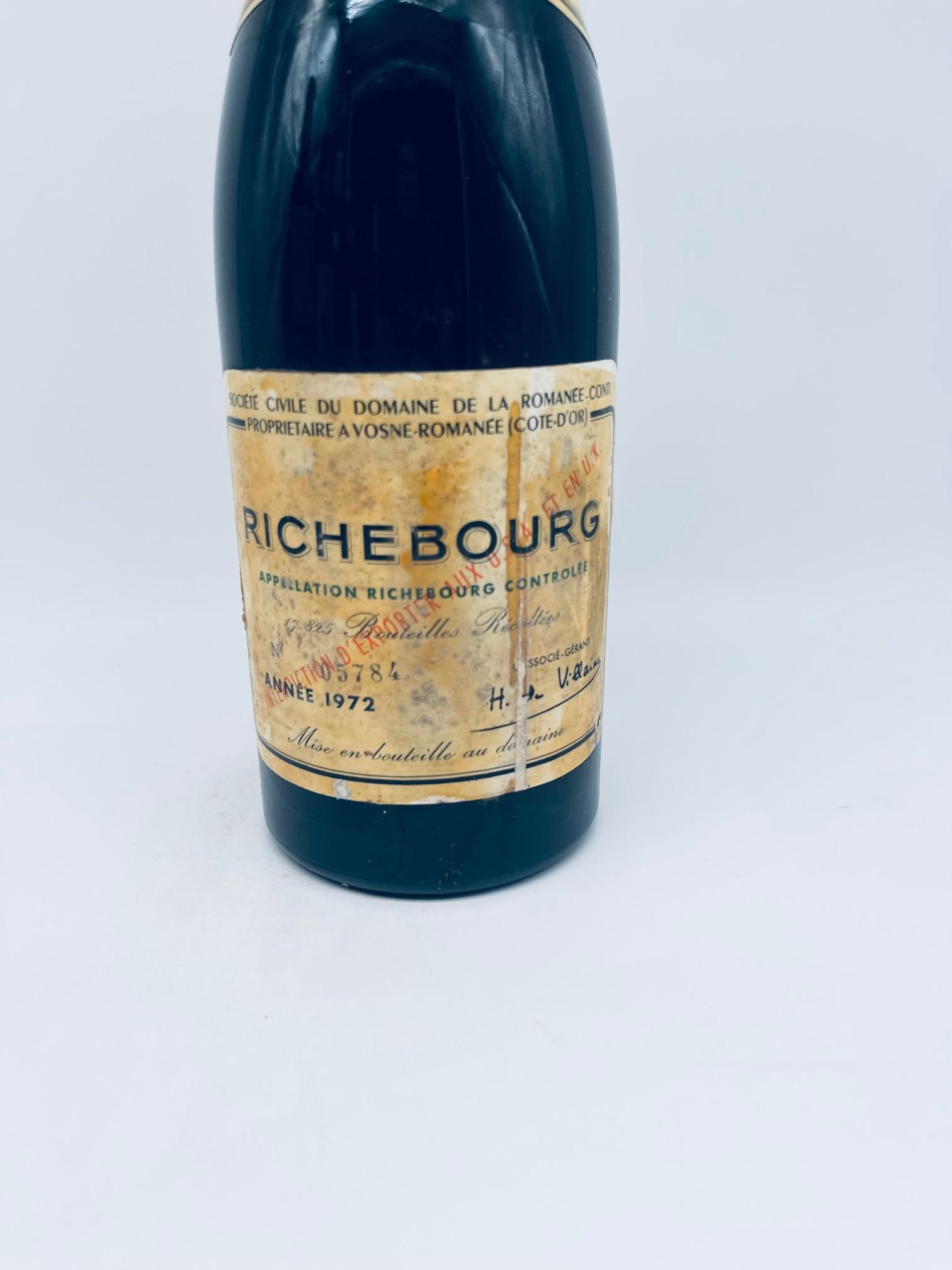1972 Domaine Romanee Conti, Richebourg Grand Cru - Image 2