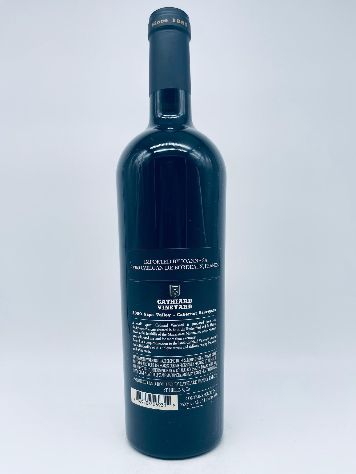 2020 Cathiard Vineyard, Cabernet Sauvignon Napa Valley – Bild 3