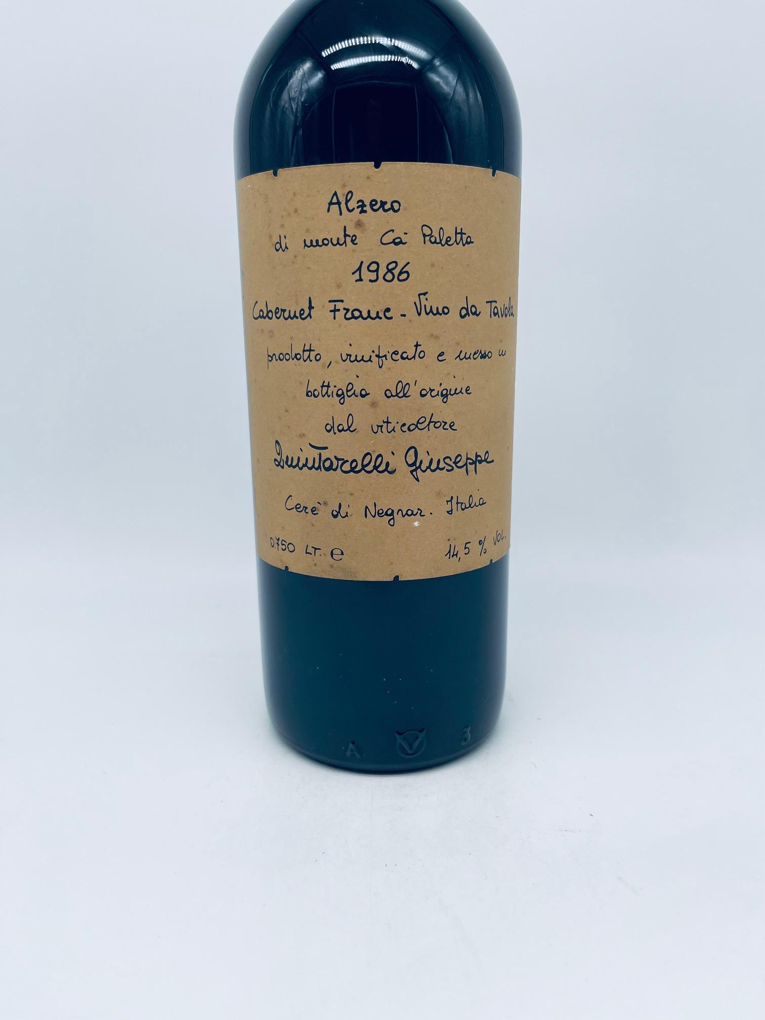 1986 Giuseppe Quintarelli, Alzero Cabernet Franc – Bild 2