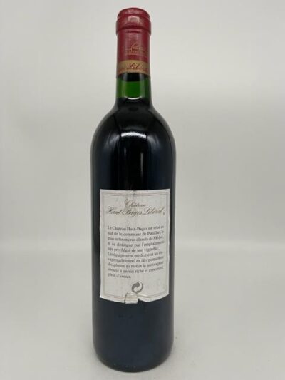 1991 Haut Bages Liberal, Cru Classe Pauillac – Bild 5