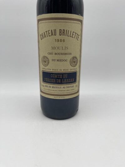 1986 Brillette, Cru Bourgeois, Moulis en Medoc – Bild 2
